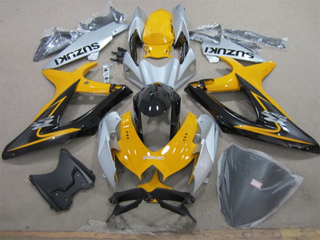 Purchase 2008-2010 Yellow White Black Suzuki GSXR600 Motorcycle Fairing Kits Canada