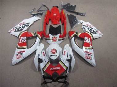 Purchase 2008-2010 White Lucky Strike Red Motul Suzuki GSXR600 Motorbike Fairing Canada