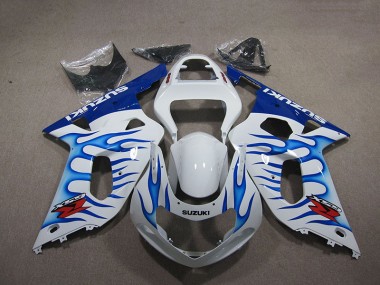 Purchase 2001-2003 White Blue Flame Suzuki GSXR750 Motorbike Fairings Canada