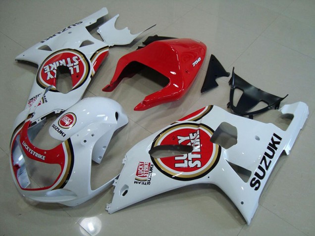 Purchase 2001-2003 Red White Lucky Strike Suzuki GSXR750 Motorcyle Fairings Canada