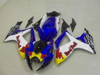 Purchase 2006-2007 Blue White Red Bull Suzuki GSXR750 Motorcyle Fairings Canada