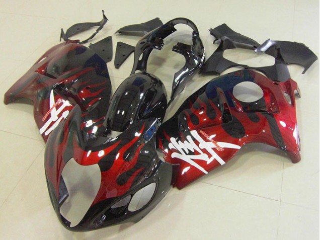 Purchase 1996-2007 Black Red Flame Suzuki GSXR1300 Hayabusa Bike Fairings Canada