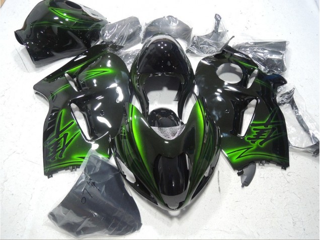 Purchase 1996-2007 Black Green Suzuki GSXR1300 Hayabusa Bike Fairing Canada