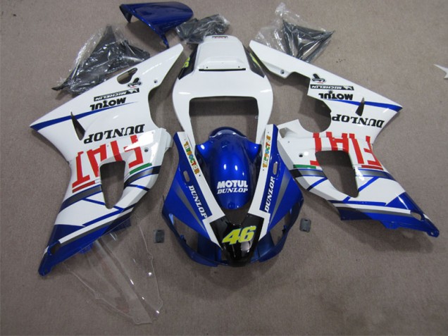 Purchase 1998-1999 Blue White Motul Dunlop 46 Yamaha YZF R1 Motorbike Fairing Kits Canada