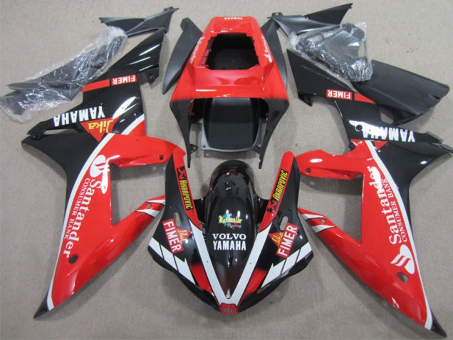 Purchase 2002-2003 Red Black Santander Yamaha YZF R1 Motorcycle Fairings Kits Canada