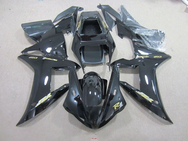 Purchase 2002-2003 Black Gold Decal Yamaha YZF R1 Motorcyle Fairings Canada