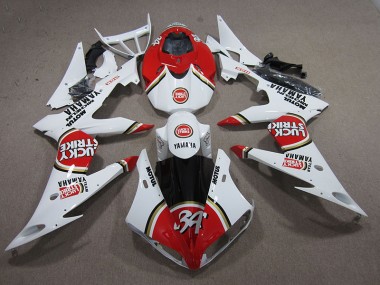 Purchase 2004-2006 Red White Lucky Strike Yamaha YZF R1 Motorcycle Replacement Fairings Canada