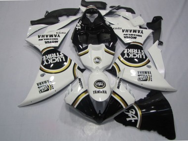 Purchase 2009-2011 Black White Lucky Strike Yamaha YZF R1 Motorcycle Fairings Kits Canada