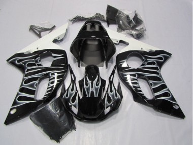 Purchase 1998-2002 Black White Flame Yamaha YZF R6 Motorcycle Fairing Canada