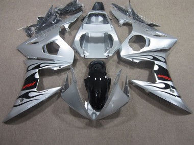 Purchase 2003-2005 Silver Black Red Decal Yamaha YZF R6 Motorbike Fairing Canada