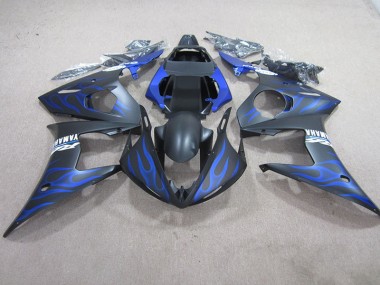 Purchase 2003-2005 Black Blue Flame Yamaha YZF R6 Moto Fairings Canada