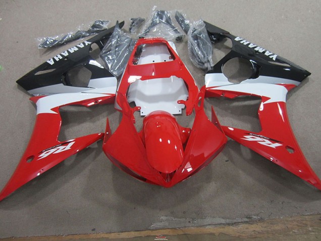 Purchase 2003-2005 Red White Yamaha YZF R6 Motorcycle Fairings Canada