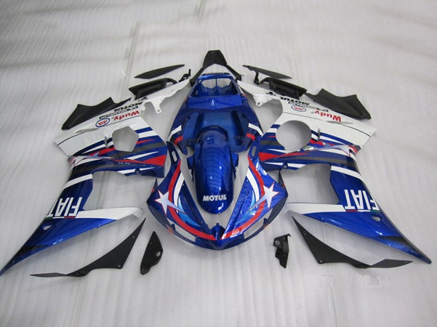 Purchase 2003-2005 Blue White Motul Fiat Yamaha YZF R6 Motorcycle Fairing Canada