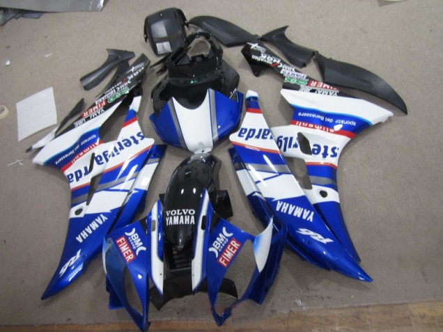 Purchase 2006-2007 White Blue Sterilgarda Volvo Yamaha YZF R6 Motorcylce Fairings Canada