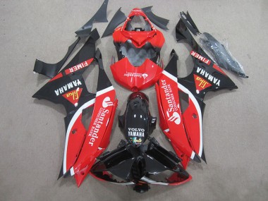 Purchase 2008-2016 Black Red White Santander Yamaha YZF R6 Bike Fairings Canada